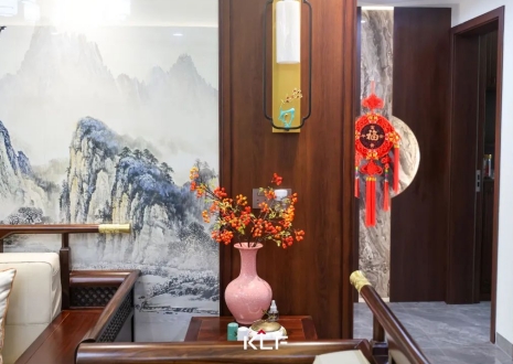 KLF全屋記丨136㎡新中式雅居，古調(diào)新彈，忘卻紛擾，呼吸著的當(dāng)代生活提案